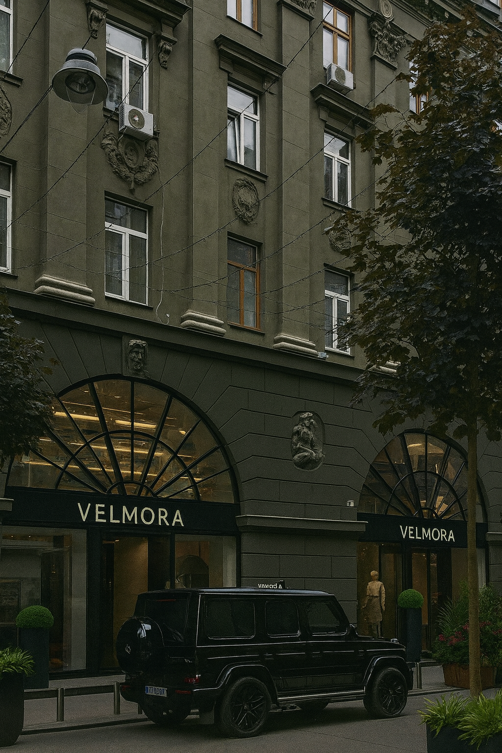 Rua_da_Velmora_e_SUV_elegante - Velmora