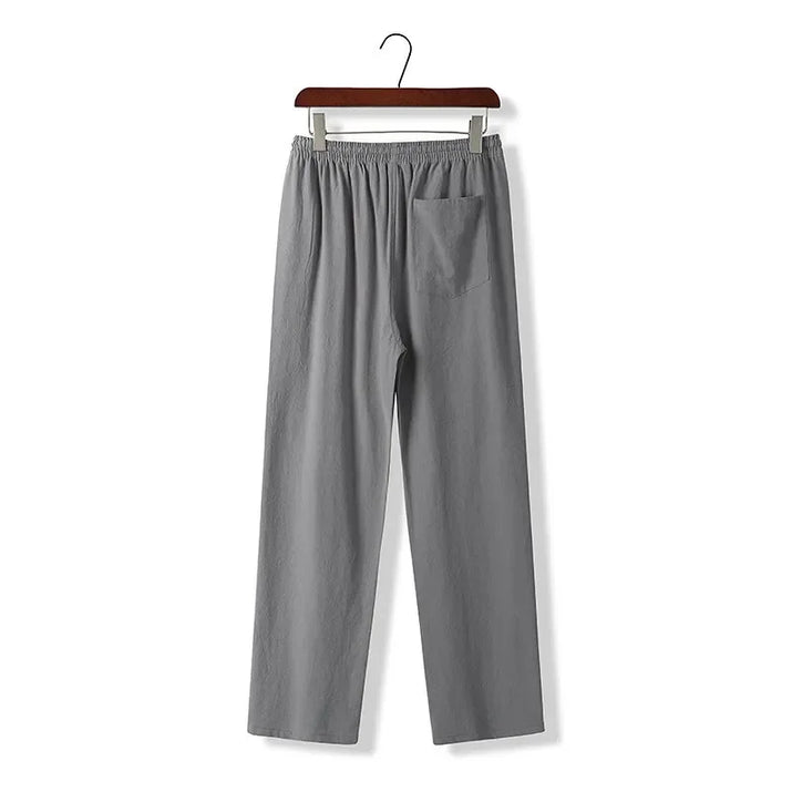 Pantalones de Algodón y Lino para Hombre - Velmora