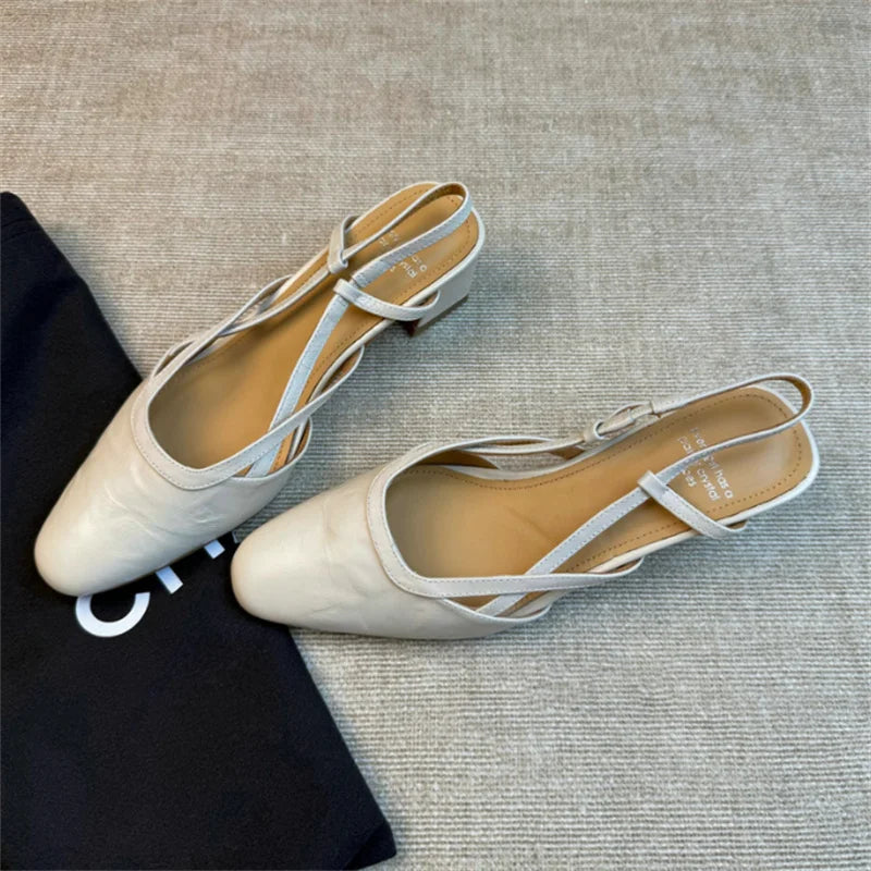 Zapatos Velmora de lujo para mujer en cuero genuino elegante