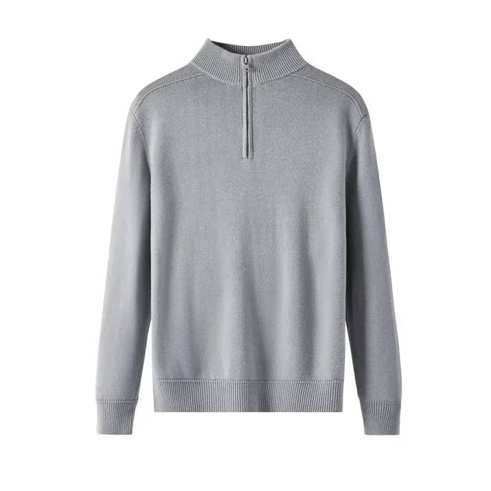 Jersey de Lana con Cremallera para Hombre - Velmora