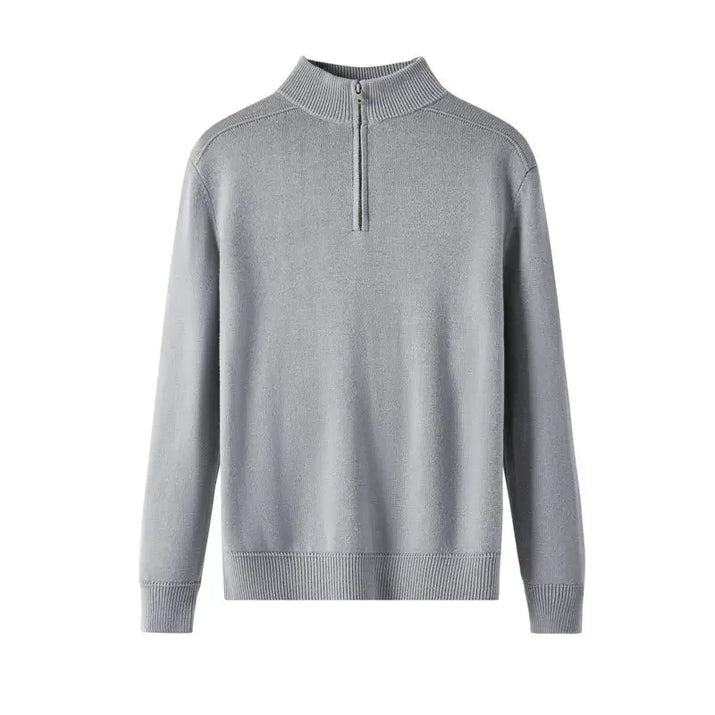Jersey de Lana con Cremallera para Hombre - Velmora