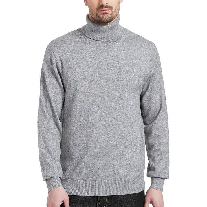 Jersey de Cuello Alto de Punto para Hombre - Velmora