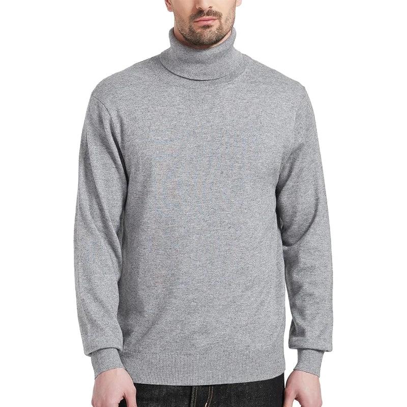 Jersey de Cuello Alto de Punto para Hombre - Velmora
