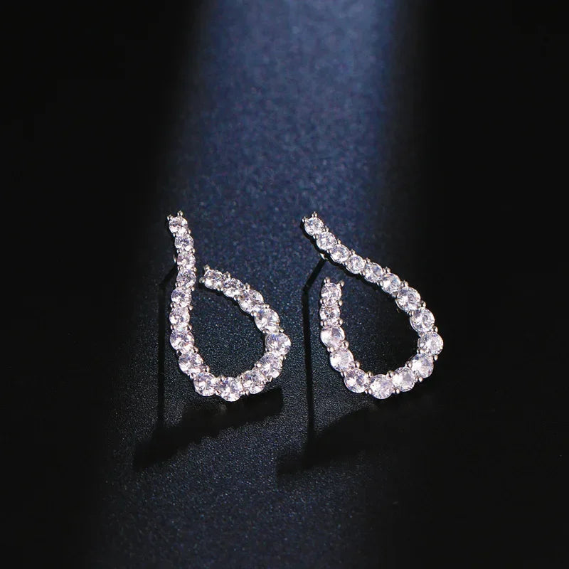 Pendientes Velmora Élégance Gota de Cristal