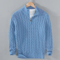 Jersey de Algodón con Cremallera para Hombre - Velmora