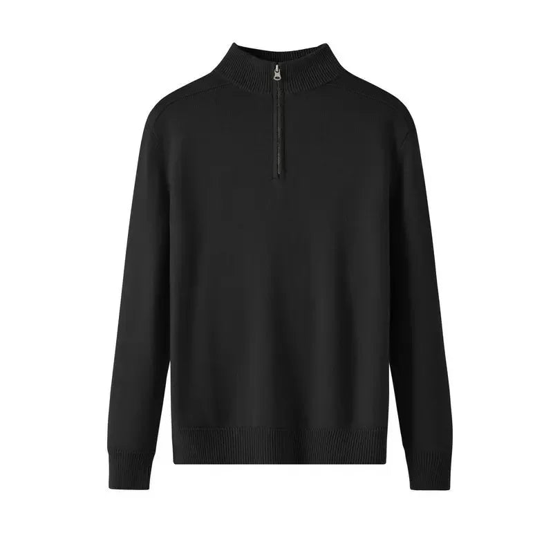 Jersey de Lana con Cremallera para Hombre - Velmora