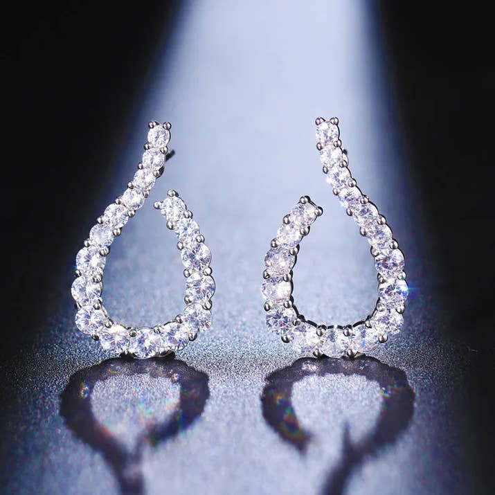 Pendientes Velmora Élégance Gota de Cristal