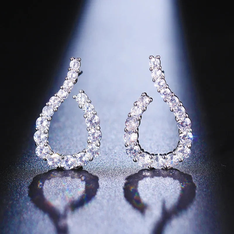 Pendientes Velmora Élégance Gota de Cristal
