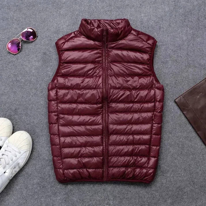 Chaleco Acolchado Ultraligero de Plumas de Pato para Hombre - Velmora