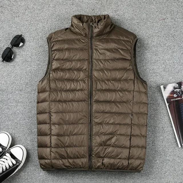 Chaleco Acolchado Ultraligero de Plumas de Pato para Hombre - Velmora