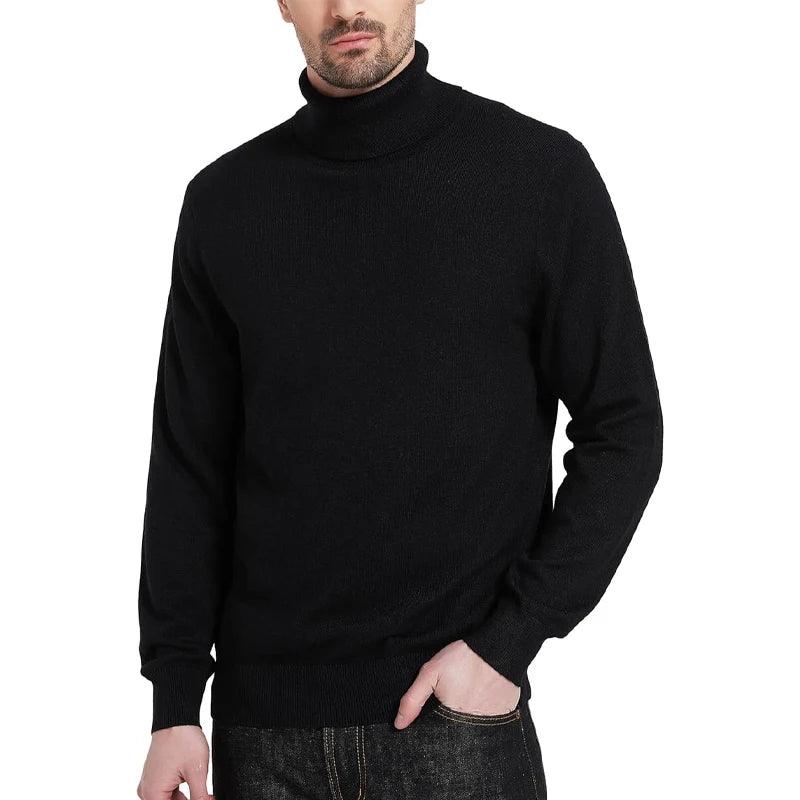Jersey de Cuello Alto de Punto para Hombre - Velmora