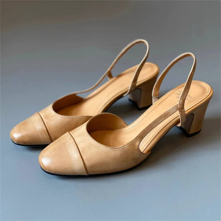 Zapatos Velmora de lujo para mujer en cuero genuino elegante