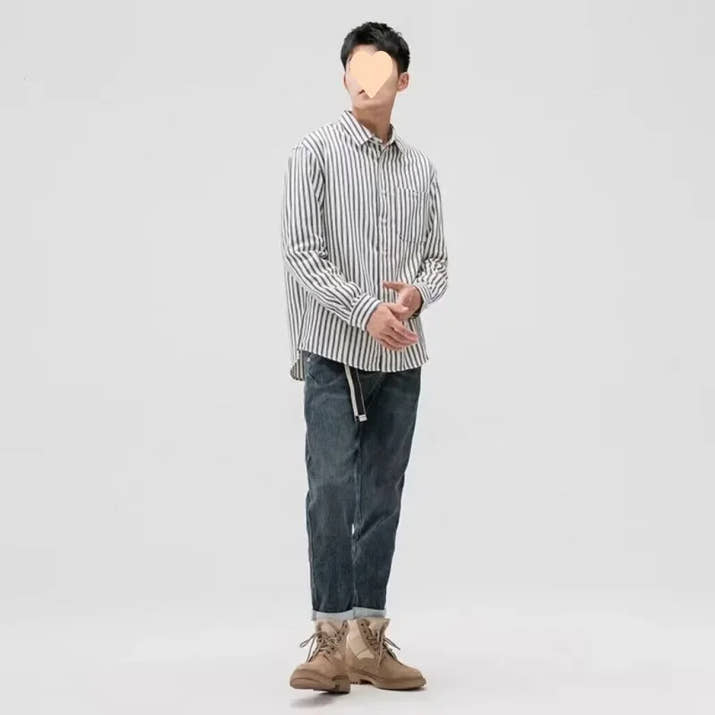 Camisa de Rayas para Hombre - Velmora