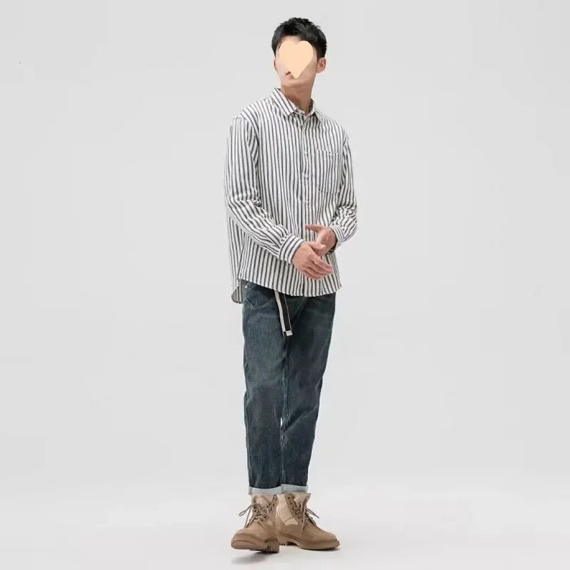 Camisa de Rayas para Hombre - Velmora
