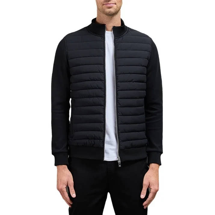 Chaqueta Velmora de lujo para hombre estilo clásico acolchada