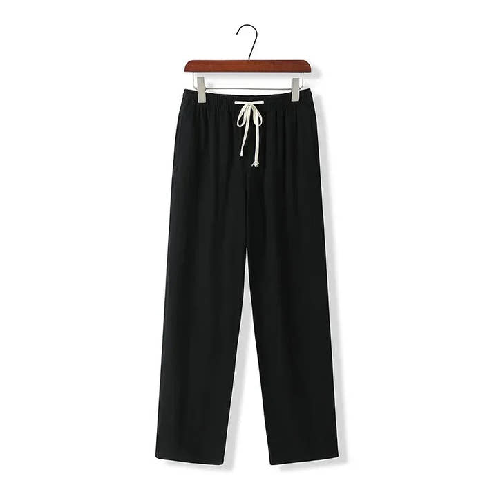 Pantalones de Algodón y Lino para Hombre - Velmora