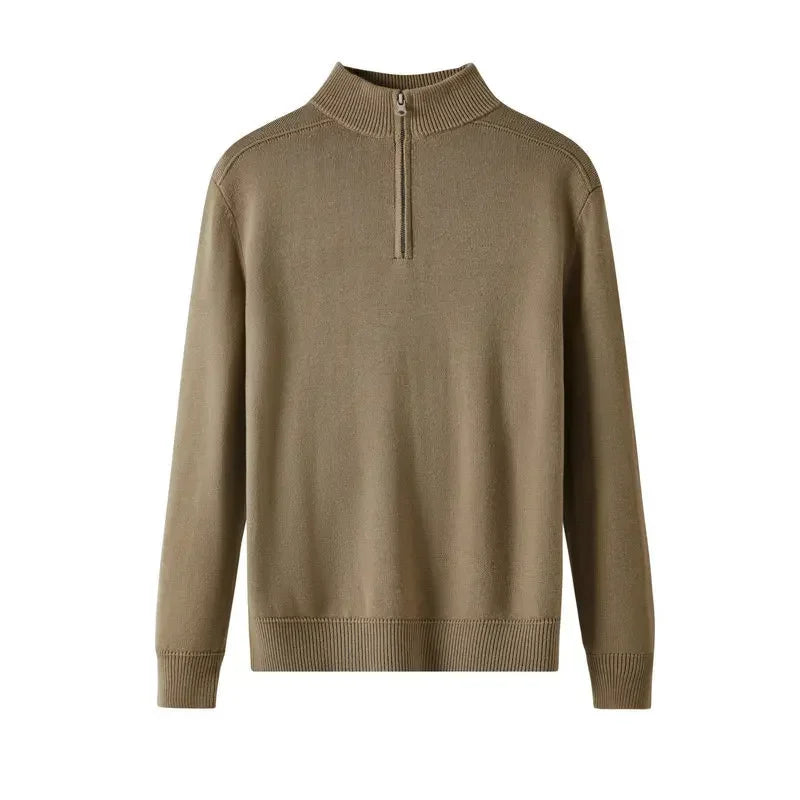 Jersey de Lana con Cremallera para Hombre - Velmora