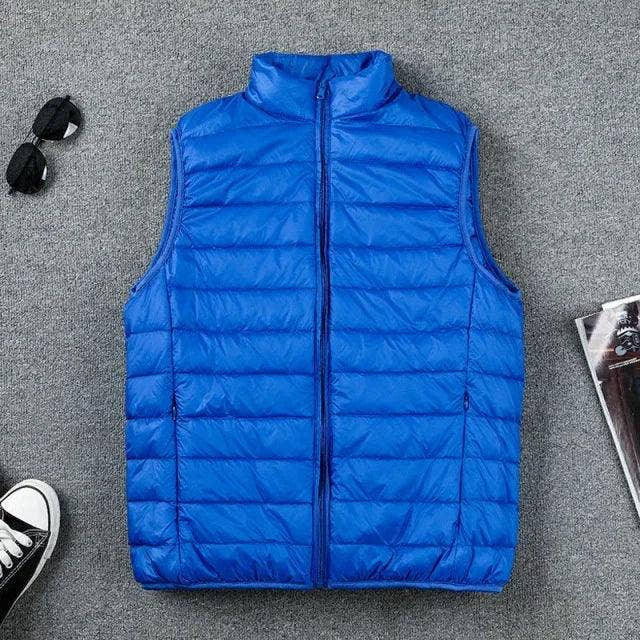 Chaleco Acolchado Ultraligero de Plumas de Pato para Hombre - Velmora