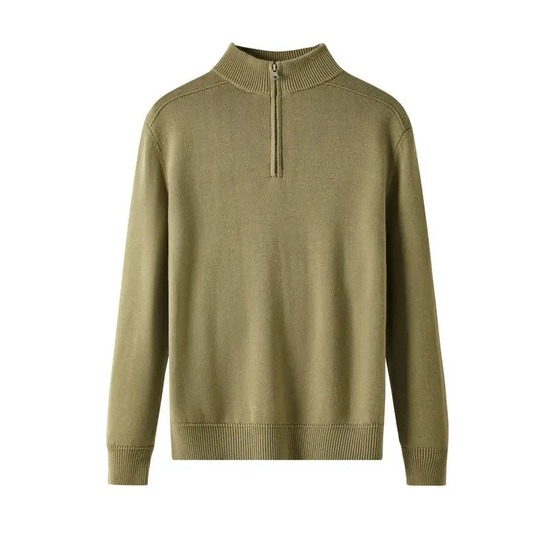 Jersey de Lana con Cremallera para Hombre - Velmora