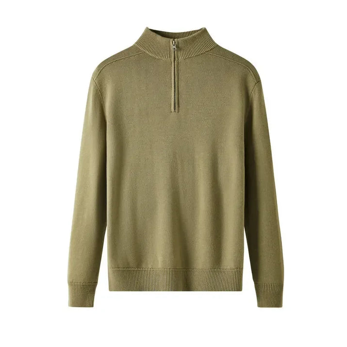 Jersey de Lana con Cremallera para Hombre - Velmora