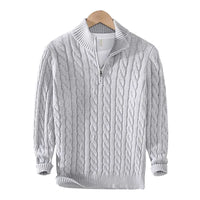 Jersey de Algodón con Cremallera para Hombre - Velmora