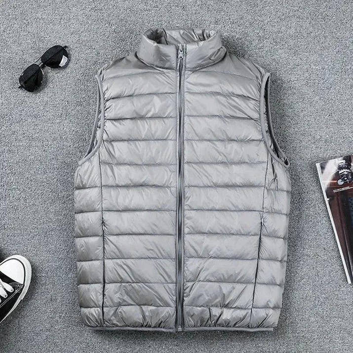 Chaleco Acolchado Ultraligero de Plumas de Pato para Hombre - Velmora