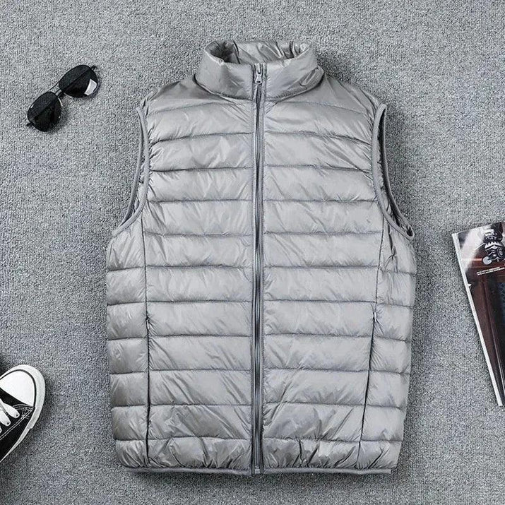 Chaleco Acolchado Ultraligero de Plumas de Pato para Hombre - Velmora