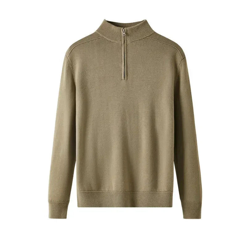 Jersey de Lana con Cremallera para Hombre - Velmora