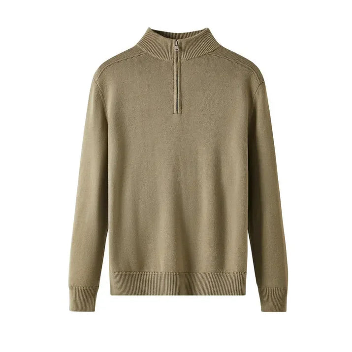 Jersey de Lana con Cremallera para Hombre - Velmora