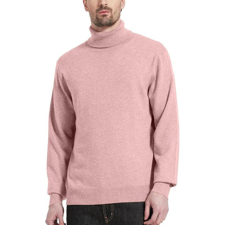 Jersey de Cuello Alto de Punto para Hombre - Velmora