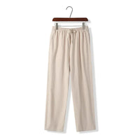 Pantalones de Algodón y Lino para Hombre - Velmora