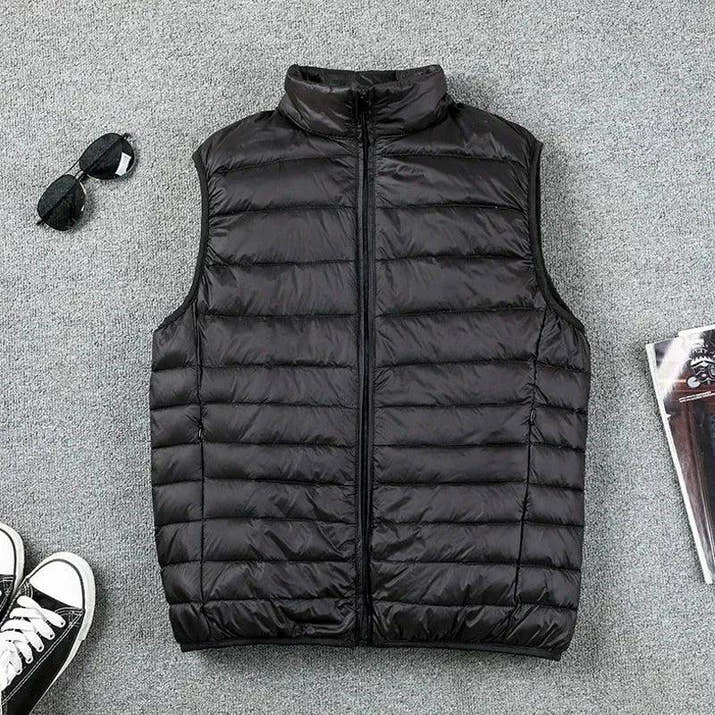 Chaleco Acolchado Ultraligero de Plumas de Pato para Hombre - Velmora