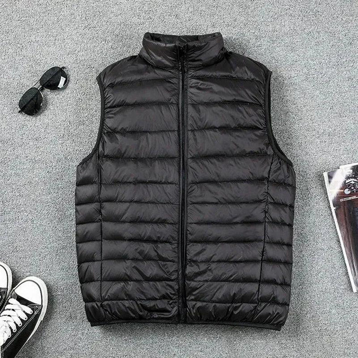 Chaleco Acolchado Ultraligero de Plumas de Pato para Hombre - Velmora