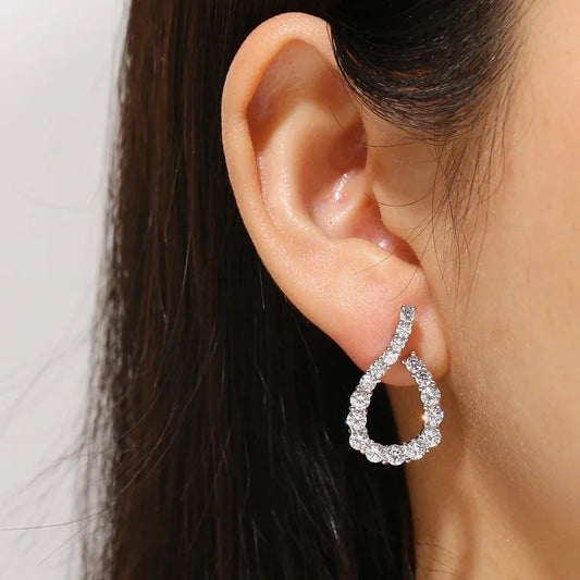 Pendientes Velmora Élégance Gota de Cristal